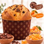 Panettone con cioccolato al latte e mandarino