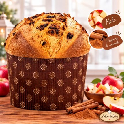 Panettone alle mele e profumo di cannella