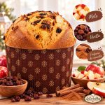 Panettone alla mele, uvetta e profumo di cannella